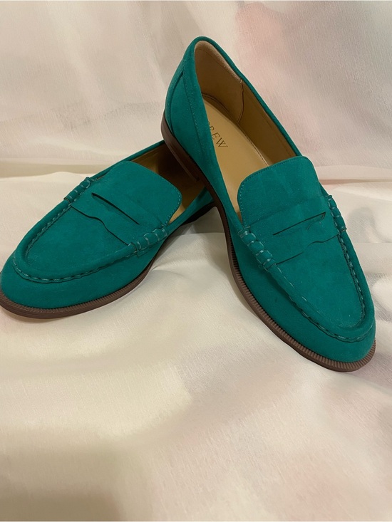 J. Crew Shoes - J Crew Suede penny loafer